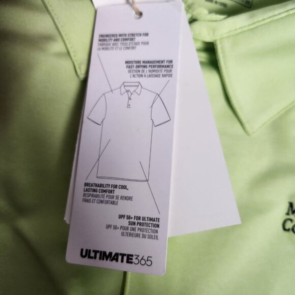 adidas Ultimate 365 Shirt Men 2XL Lime Yellow UPF 50 Short Sleeve HA6222‎ NWT - Picture 6 of 10